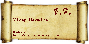 Virág Hermina névjegykártya