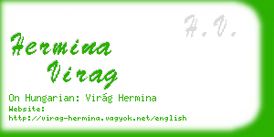 hermina virag business card